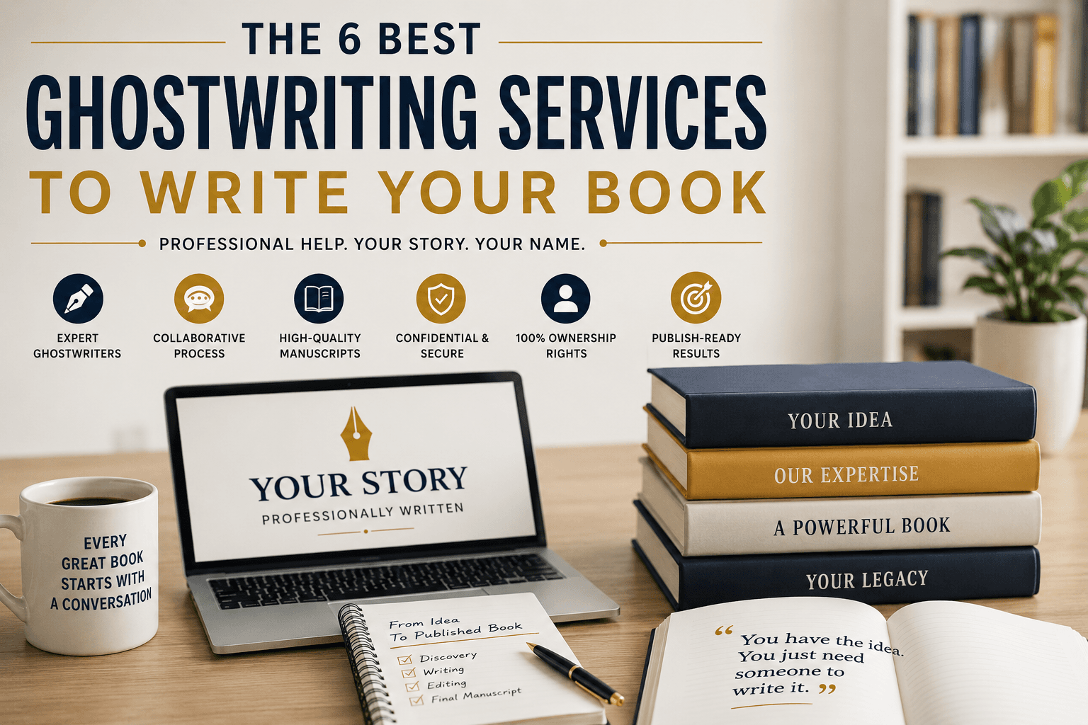 Six best ghostwriting services compared for US authors looking to write and publish their book in 2026