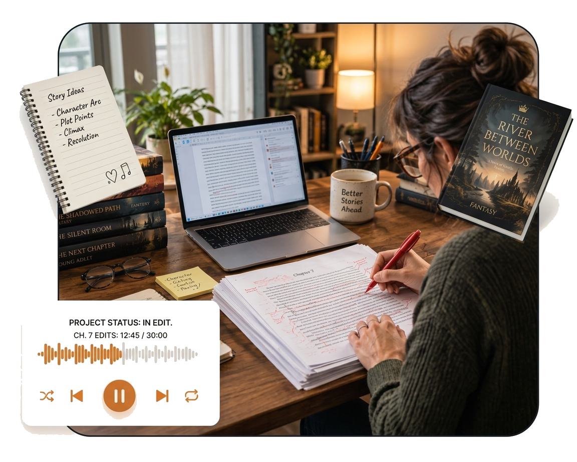 Professional novel writing and editing services at Monarch Books Co
