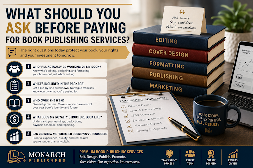 What should you ask before paying for book publishing services — checklist for authors